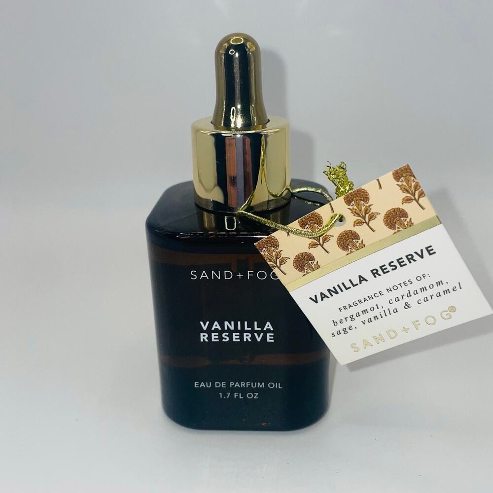 Vanilla Reserve Sand + Fog Eau de Parfum Oil 50ml Dropper Amber Caramel Spice